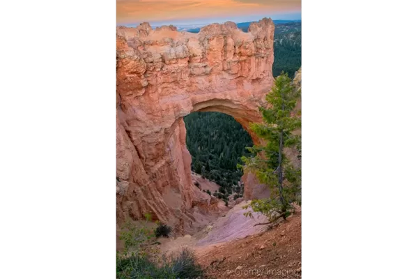 Cramer Imaging's professional quality nature landscape photograph of the Natural Arch in Bryce Canyon National Park, Utah