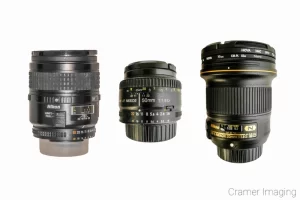 Cramer Imaging's photo of 3 different prime lenses together