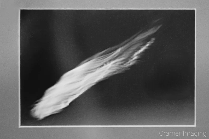 Audrey Cramer Photography's photograph of one of our award-winning black and white cloud photos matted in a grey or neutral single layer mat