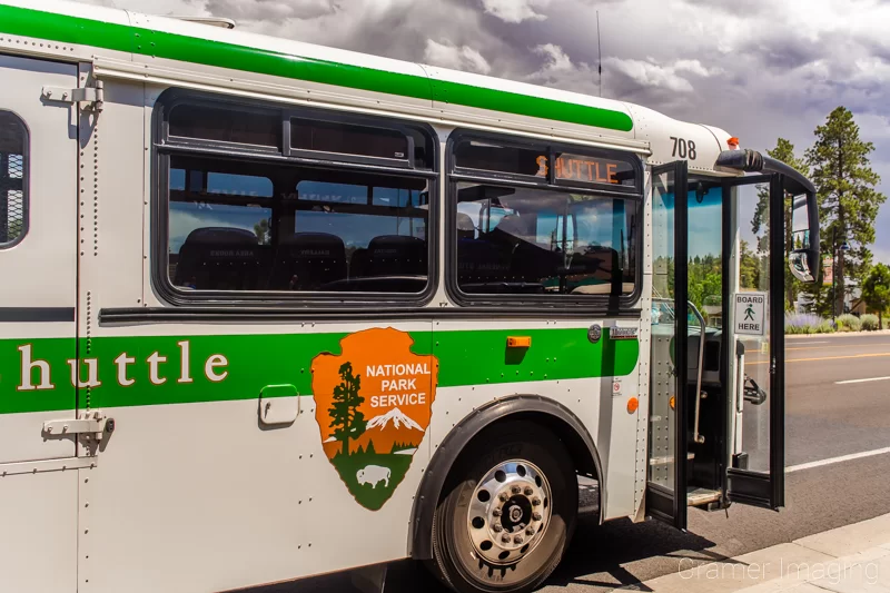 Photograph of the National Park Service Shuttle Bus for Bryce Canyon National Park Utah