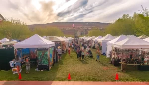 Outdoor art festival, exhibition, or bazaar in St. George Utah by Cramer Imaging