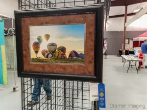 Photo of a Cramer Imaging landscape photograph receiving a blue ribbon award at Garfield Utah County Fair 2020