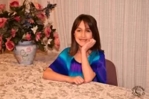 posed portrait of a young girl