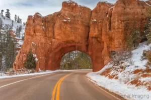 Professional quality landscape photograph of a tunnel or arch in Red Canyon Utah by Cramer Imaging