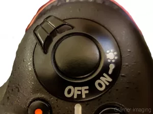 Photograph of up close of a camera shutter button