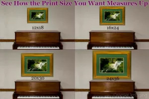 Get an idea of just how big your fine art print from Cramer Imaging will be with this guide.