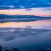 Cramer Imaging's professional quality landscape photograph of Henry's Lake at sunrise or dawn with a water reflection