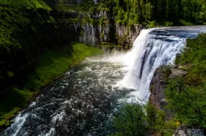 Cramer Imaging's professional quality landscape photograph of Upper Mesa Falls on the Snake River near Harriman State Park, Idaho