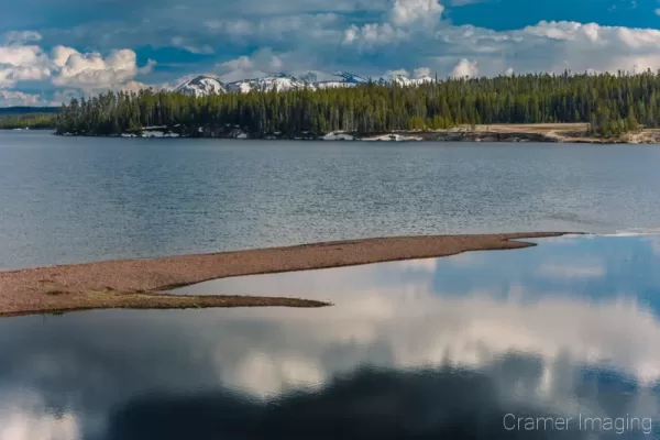 Cramer Imaging's quality landscape photograph of the West Thumb of Yellowstone Lake in Yellowstone National Park Wyoming