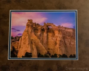 Photo of Cramer Imaging's landscape photo titled "Grosvenor Sunset" in a brown mat