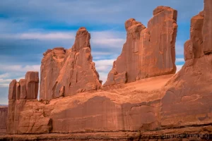 Cramer Imaging's fine art landscape photograph of the V-shaped fin of Park Avenue at Arches National Park, Utah