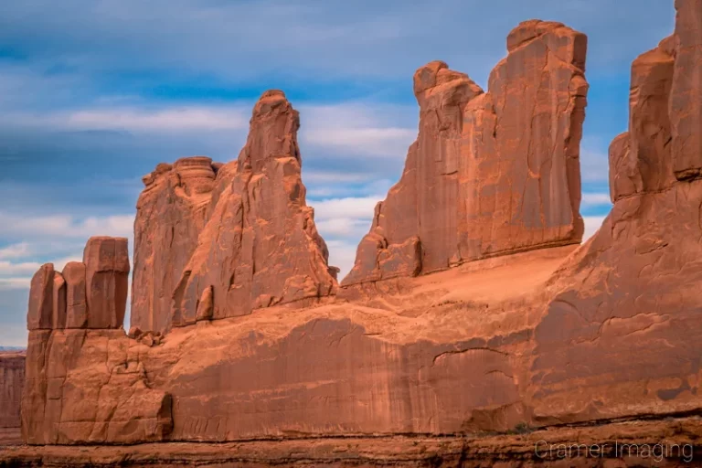 Cramer Imaging's fine art landscape photograph of the V-shaped fin of Park Avenue at Arches National Park, Utah