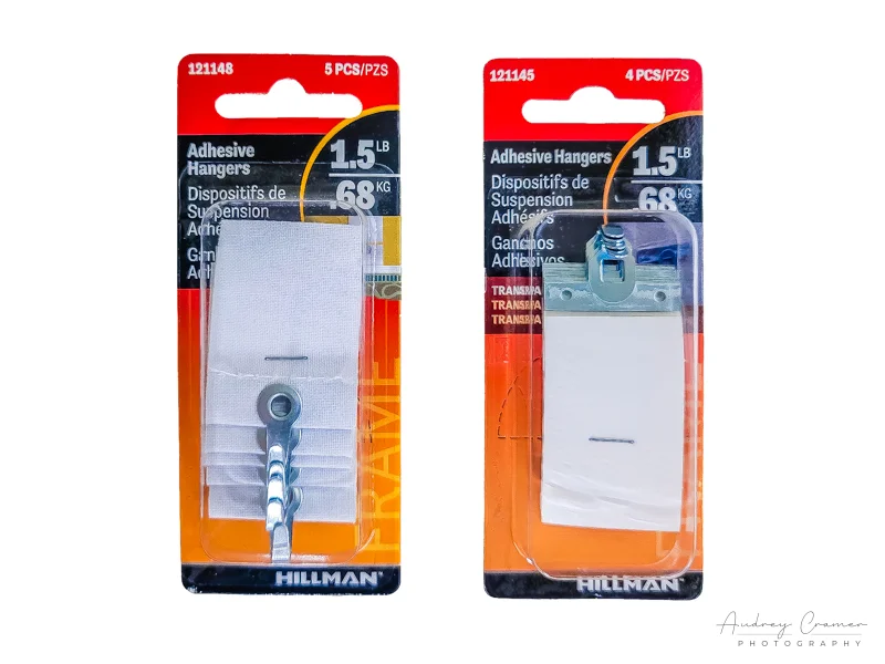 Audrey Cramer Photography's photo of adhesive hangers for hanging things on walls